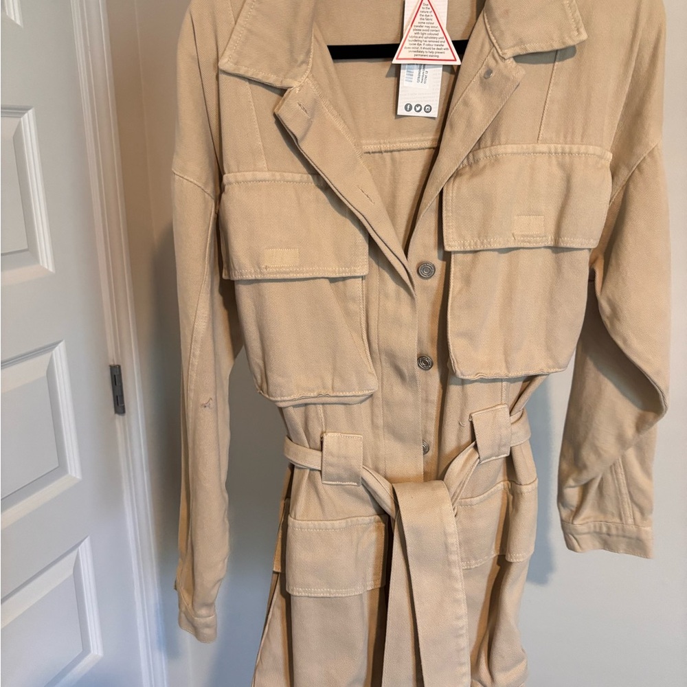 Women's Tan Utility Jean dress